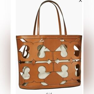 Tory Burch Cutout Logo Tote with Dust Bag NWT